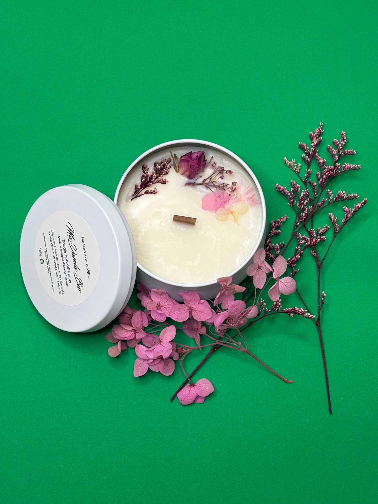 Série d'Aromathérapie 'Bougie aphrodisiaque'